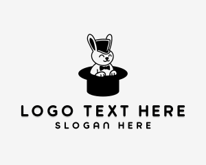 Bunny - Rabbit Hat Magic logo design