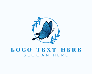 Stylist - Elegant Butterfly Leaf logo design