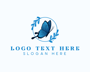 Boutique - Elegant Butterfly Leaf logo design