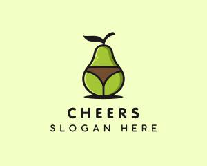 Porn Site - Sexy Avocado Bikini logo design