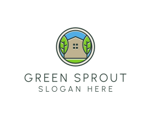 Seed - Green House Patch logo design