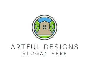 Green House Patch logo design