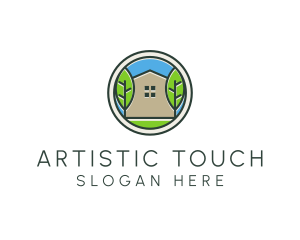 Green House Patch logo design