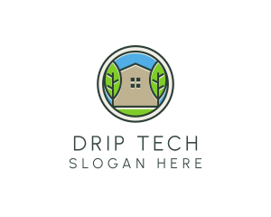 Green House Patch logo design