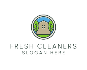 Green House Patch logo design