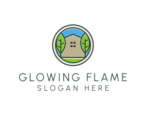 Green House Patch logo design