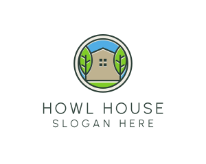 Green House Patch logo design