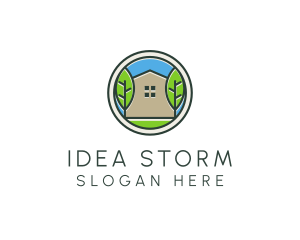 Green House Patch logo design