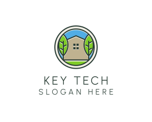 Green House Patch logo design