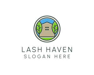 Green House Patch logo design