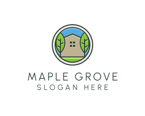 Green House Patch logo design