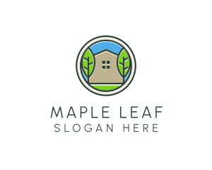 Green House Patch logo design