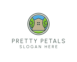 Green House Patch logo design