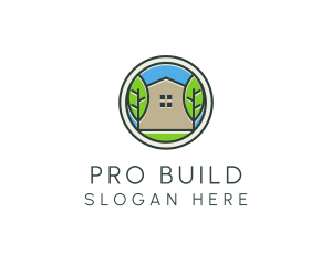 Green House Patch logo design