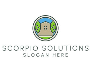 Green House Patch logo design