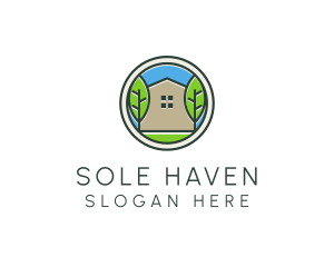 Green House Patch logo design