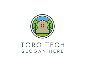 Green House Patch logo design