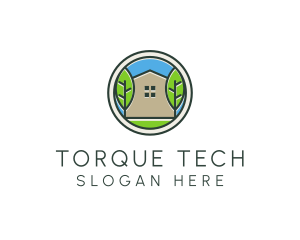 Green House Patch logo design