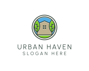 Green House Patch logo design