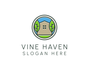 Green House Patch logo design