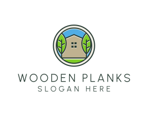 Green House Patch logo design