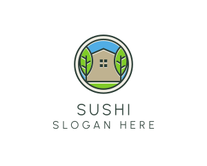 Green House Patch logo design