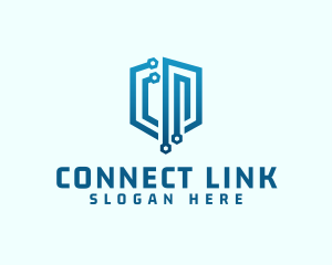 Link - Digital Network Security logo design
