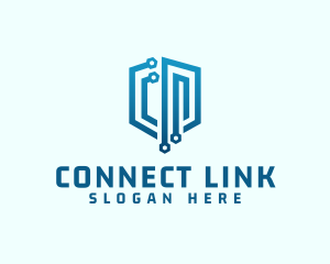 Digital Network Security logo design