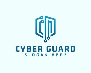 Malware - Digital Network Security logo design
