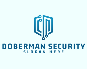 Digital Network Security logo design