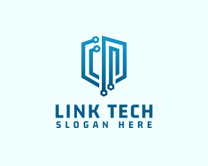 Digital Network Security logo design