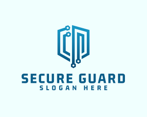 Digital Network Security logo design