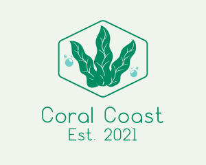 Green Ocean Seaweed logo design