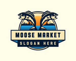 Fish Lake Market logo design