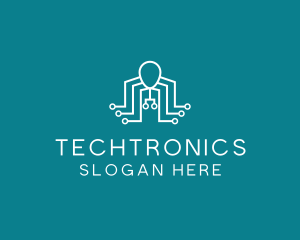 Electronics - Electronic Robot Octopus logo design
