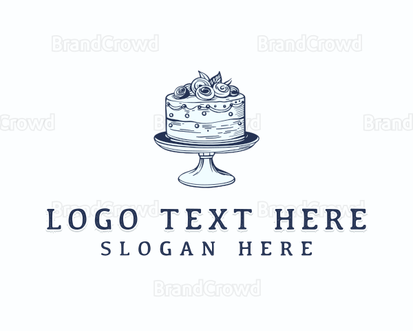 Cake Baking Dessert Logo