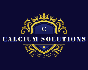 Luxury Crown Shield logo design