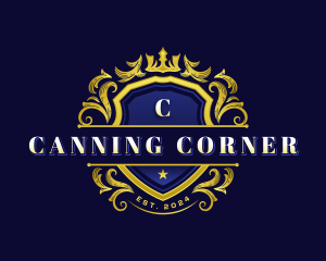 Luxury Crown Shield logo design