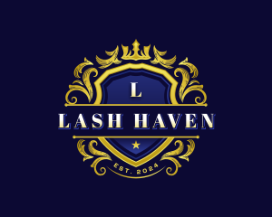 Luxury Crown Shield logo design