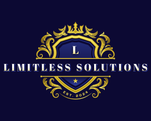 Luxury Crown Shield logo design