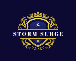 Luxury Crown Shield logo design