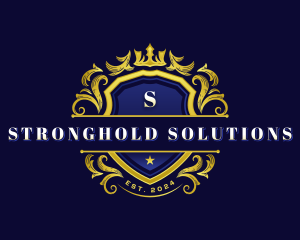 Luxury Crown Shield logo design