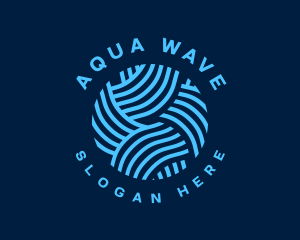 Wave Yarn Pattern logo design