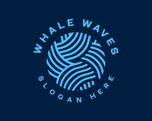 Wave Yarn Pattern logo design