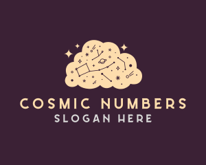 Cosmic Galaxy Cloud logo design