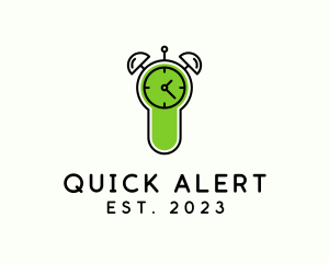 Alert - Stopwatch Alarm Clock logo design