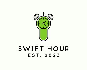 Stopwatch Alarm Clock  logo design