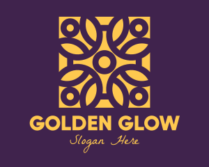 Golden - Golden Mandala Flower logo design