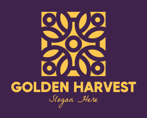 Golden - Golden Mandala Flower logo design