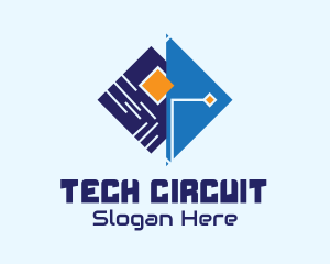 Software Circuitry Tech  logo design